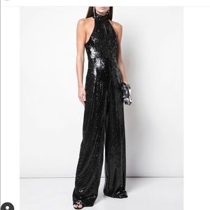 Cinq a Sept sequin halter jumpsuit. NWOT